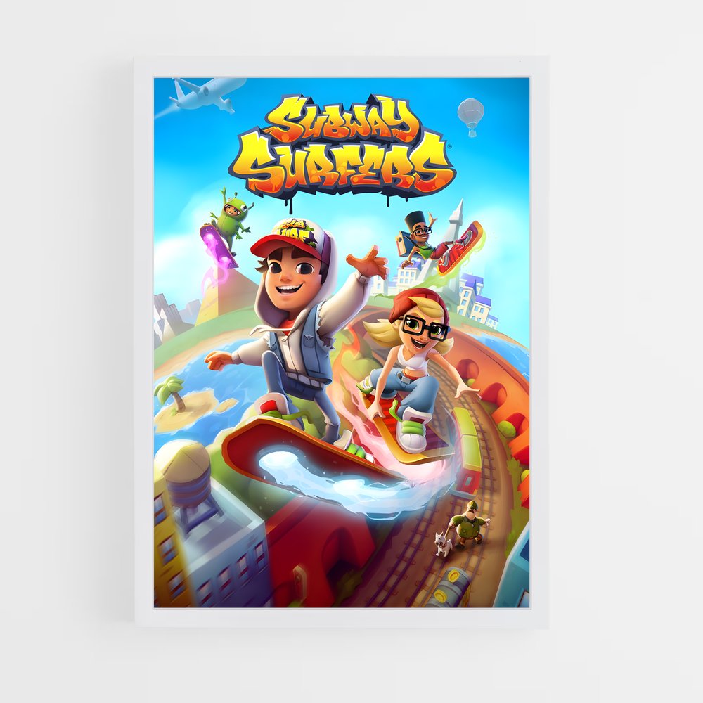 Poster Subway Adventure – affiche Subway surfers (vue 3)